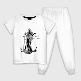 Детская пижама хлопок с принтом Фемида темная в Екатеринбурге, 100% хлопок |  брюки и футболка прямого кроя, без карманов, на брюках мягкая резинка на поясе и по низу штанин
 | богиня | весы | меч | правосудие | фемида
