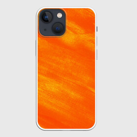Чехол для iPhone 13 mini с принтом ОРАНЖЕВАЯ КРАСКА в Екатеринбурге,  |  | акварель | брызги | брызги красок | кляксы | краска | мазки | масляная краска | неон | неоновая | подтеки | пятна | разводы | разноцветный