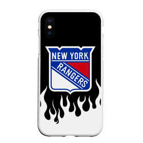 Чехол для iPhone XS Max матовый с принтом Нью-Йорк Рейнджерс в Екатеринбурге, Силикон | Область печати: задняя сторона чехла, без боковых панелей | hockey | new york | new york rangers | nhl | rangers | usa | нхл | нью йорк | нью йорк рейнджерс | рейнджерс | спорт | сша | хоккей | шайба