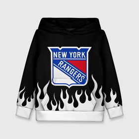 Детская толстовка 3D с принтом Нью-Йорк Рейнджерс в Екатеринбурге, 100% полиэстер | двухслойный капюшон со шнурком для регулировки, мягкие манжеты на рукавах и по низу толстовки, спереди карман-кенгуру с мягким внутренним слоем | hockey | new york | new york rangers | nhl | rangers | usa | нхл | нью йорк | нью йорк рейнджерс | рейнджерс | спорт | сша | хоккей | шайба