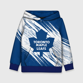 Детская толстовка 3D с принтом Toronto Maple Leafs,  в Екатеринбурге, 100% полиэстер | двухслойный капюшон со шнурком для регулировки, мягкие манжеты на рукавах и по низу толстовки, спереди карман-кенгуру с мягким внутренним слоем | hockey | maple leafs | nhl | toronto | toronto maple leafs | usa | мейпл лифс | нхл | спорт | сша | торонто | торонто мейпл лифс | хоккей | шайба
