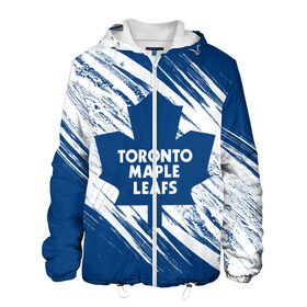 Мужская куртка 3D с принтом Toronto Maple Leafs, в Екатеринбурге, ткань верха — 100% полиэстер, подклад — флис | прямой крой, подол и капюшон оформлены резинкой с фиксаторами, два кармана без застежек по бокам, один большой потайной карман на груди. Карман на груди застегивается на липучку | hockey | maple leafs | nhl | toronto | toronto maple leafs | usa | мейпл лифс | нхл | спорт | сша | торонто | торонто мейпл лифс | хоккей | шайба