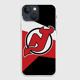 Чехол для iPhone 13 mini с принтом Нью Джерси Девилз в Екатеринбурге,  |  | devils | hockey | new jersey | new jersey devils | nhl | usa | девилз | нхл | нью джерси | нью джерси девилз | спорт | сша | хоккей | шайба