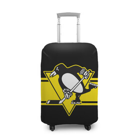 Чехол для чемодана 3D с принтом Pittsburgh Penguins Cl. в Екатеринбурге, 86% полиэфир, 14% спандекс | двустороннее нанесение принта, прорези для ручек и колес | hockey | nhl | penguins | pittsburg | pittsburgh | pittsburgh penguins | usa | нхл | пингвинз | питтсбург | питтсбург пингвинз | спорт | сша | хоккей | шайба
