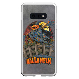 Чехол для Samsung S10E с принтом Hall-Ween в Екатеринбурге, Силикон | Область печати: задняя сторона чехла, без боковых панелей | art | арт | графика | ужасы | хэллоуин