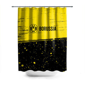 Штора 3D для ванной с принтом BORUSSIA / Боруссия в Екатеринбурге, 100% полиэстер | плотность материала — 100 г/м2. Стандартный размер — 146 см х 180 см. По верхнему краю — пластиковые люверсы для креплений. В комплекте 10 пластиковых колец | borussia | club | dortmund | footbal | logo | боруссия | дортмунд | знак | клуб | логотип | логотипы | символ | символы | форма | футбол | футбольная | футбольный