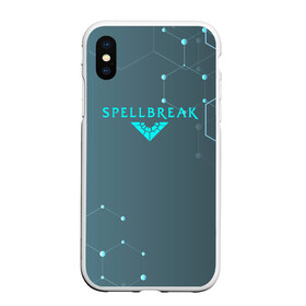 Чехол для iPhone XS Max матовый с принтом Spellbreak Hex в Екатеринбурге, Силикон | Область печати: задняя сторона чехла, без боковых панелей | battle royal | fantasy | game | game spellbreak | hex | logo spellbreak | rpg | spellbreak | боевая магия | боевой маг | игра | игра spellbreak | королевская битва | логотип | логотип spellbreak | магические перчатки | персонажи spellbreak | р