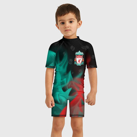 Детский купальный костюм 3D с принтом LIVERPOOL   Ливерпуль в Екатеринбурге, Полиэстер 85%, Спандекс 15% | застежка на молнии на спине | club | footbal | liverpool | logo | знак | клуб | ливерпуль | логотип | логотипы | символ | символы | форма | футбол | футбольная | футбольный