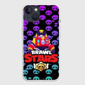 Чехол для iPhone 13 с принтом brawl stars вольт в Екатеринбурге,  |  | 8 bit | bibi | brawl stars | colt | crow | el brown | leon | leon shark | max | mecha | mecha crow | mr.p | sally leon | shark | virus 8 bit | берли | биби | бравл старс | ворон | кольт | леон | макс | шелли