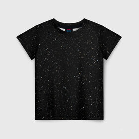 Детская футболка 3D с принтом Космос в Екатеринбурге, 100% гипоаллергенный полиэфир | прямой крой, круглый вырез горловины, длина до линии бедер, чуть спущенное плечо, ткань немного тянется | Тематика изображения на принте: звездное небо | звезды | космос