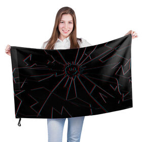 Флаг 3D с принтом ЧЕРНОЕ ЗЕРКАЛО в Екатеринбурге, 100% полиэстер | плотность ткани — 95 г/м2, размер — 67 х 109 см. Принт наносится с одной стороны | black mirror | sci fi | science fiction | сериал | фантазия | черное зеркало