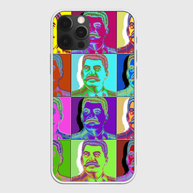 Чехол для iPhone 12 Pro Max с принтом Stalin pop-art в Екатеринбурге, Силикон |  | Тематика изображения на принте: chief | color | eyes | moustache | pop art | stalin | view | взгляд | вождь | глаза | поп  арт | сталин | усы | цвет