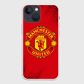 Чехол для iPhone 13 mini с принтом MANCHESTER UNITED в Екатеринбурге,  |  | club | footbal | logo | manchester | united | знак | клуб | лого | логотип | логотипы | манчестер | символ | символы | форма | футбол | футбольная | футбольный | юнайтед