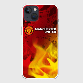 Чехол для iPhone 13 с принтом MANCHESTER UNITED в Екатеринбурге,  |  | club | footbal | logo | manchester | united | знак | клуб | лого | логотип | логотипы | манчестер | символ | символы | форма | футбол | футбольная | футбольный | юнайтед