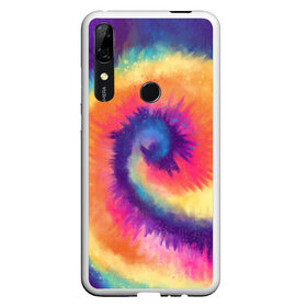 Чехол для Honor P Smart Z с принтом TIE-DYE MULTICOLOR в Екатеринбурге, Силикон | Область печати: задняя сторона чехла, без боковых панелей | Тематика изображения на принте: dye | multicolor | tie | trend | акварель | брызги | градиент | дай | колор | краски | красочная | мульти | потёки | пятна | радуга | радужная | тай | тайдай | текстура | тренд | хиппи