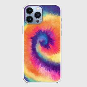 Чехол для iPhone 13 Pro Max с принтом TIE DYE MULTICOLOR в Екатеринбурге,  |  | Тематика изображения на принте: dye | multicolor | tie | trend | акварель | брызги | градиент | дай | колор | краски | красочная | мульти | потёки | пятна | радуга | радужная | тай | тайдай | текстура | тренд | хиппи