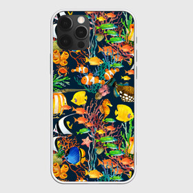 Чехол для iPhone 12 Pro Max с принтом Морской мир в Екатеринбурге, Силикон |  | абстракция | аквариум | вода | водный мир | линия | море | нейтральная | океан | рыба | рыбки | рыбы | текстуры | узоры