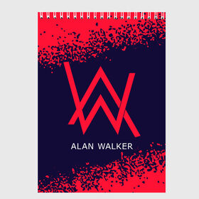Скетчбук с принтом ALAN WALKER / АЛАН УОКЕР в Екатеринбурге, 100% бумага
 | 48 листов, плотность листов — 100 г/м2, плотность картонной обложки — 250 г/м2. Листы скреплены сверху удобной пружинной спиралью | alan | faded | house | logo | music | walker | алан | вокер | волкер | диджей | лого | логотип | логотипы | музыка | музыкант | символ | символы | танцеальная | уокер | хаус | электронная
