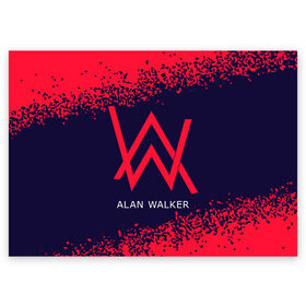 Поздравительная открытка с принтом ALAN WALKER / АЛАН УОКЕР в Екатеринбурге, 100% бумага | плотность бумаги 280 г/м2, матовая, на обратной стороне линовка и место для марки
 | alan | faded | house | logo | music | walker | алан | вокер | волкер | диджей | лого | логотип | логотипы | музыка | музыкант | символ | символы | танцеальная | уокер | хаус | электронная