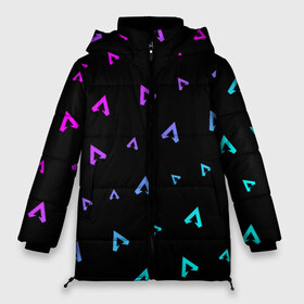 Женская зимняя куртка 3D с принтом APEX LEGENDS АПЕКС ЛЕГЕНД в Екатеринбурге, верх — 100% полиэстер; подкладка — 100% полиэстер; утеплитель — 100% полиэстер | длина ниже бедра, силуэт Оверсайз. Есть воротник-стойка, отстегивающийся капюшон и ветрозащитная планка. 

Боковые карманы с листочкой на кнопках и внутренний карман на молнии | apex | game | games | legend | legends | logo | апекс | битва | игра | игры | королевская | легенд | легендс | лого | логотип | логотипы | символ | символы
