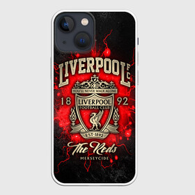 Чехол для iPhone 13 mini с принтом LIVERPOOL FC в Екатеринбурге,  |  | liverpool | liverpool fc | ynwa | you never walk alone | ливерпуль | спорт | футбол | футбольный клуб