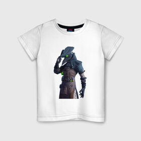 Детская футболка хлопок с принтом The plague doctor в Екатеринбурге, 100% хлопок | круглый вырез горловины, полуприлегающий силуэт, длина до линии бедер | 