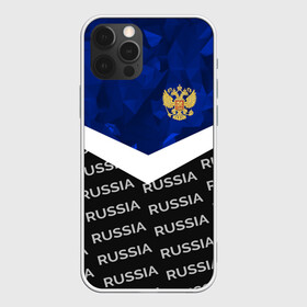 Чехол для iPhone 12 Pro с принтом RUSSIA | BLUE DIAMOND в Екатеринбурге, силикон | область печати: задняя сторона чехла, без боковых панелей | Тематика изображения на принте: russia | sport | герб | империя | имперский | патриот | патриотизм | российская | россия | русский | спорт | страны | флаг | я русский