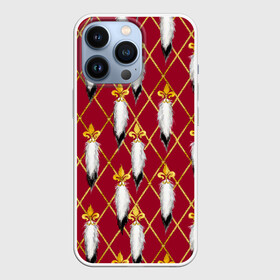 Чехол для iPhone 13 Pro с принтом Tassels red gold 3D space в Екатеринбурге,  |  | Тематика изображения на принте: gold | life | versace | vip | абстракция | богатство | в золоте | версаче | версачи | виайпи | вип | золотая | золото | линия | нейтральная | позолоченное | стайл | стиль | текстуры | узоры | шик