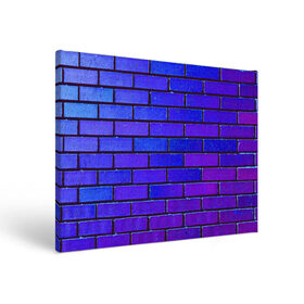 Холст прямоугольный с принтом Brick в Екатеринбурге, 100% ПВХ |  | Тематика изображения на принте: blue | brick | purple | texture | wall | кирпич | кирпичный | синий | стена | текстура | фиолетовый