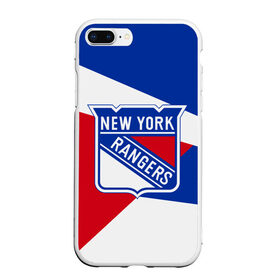 Чехол для iPhone 7Plus/8 Plus матовый с принтом Нью-Йорк Рейнджерс в Екатеринбурге, Силикон | Область печати: задняя сторона чехла, без боковых панелей | Тематика изображения на принте: hockey | new york | new york rangers | nhl | rangers | usa | нхл | нью йорк | нью йорк рейнджерс | рейнджерс | спорт | сша | хоккей | шайба