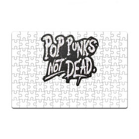 Пазл магнитный 126 элементов с принтом Pop Punks Not Dead в Екатеринбурге, полимерный материал с магнитным слоем | 126 деталей, размер изделия —  180*270 мм | Тематика изображения на принте: 