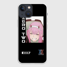 Чехол для iPhone 13 mini с принтом Зеро Ту в Екатеринбурге,  |  | 002 | 02 | cyber | cyberpunk | darling | franxx | japan | two | zero | zerotwo | два | зеро | зероту | итиго | ичиго | киберпанк | меха | мехо | милый | ноль | нольдва | ту | франксе | франсе | хиро