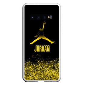 Чехол для Samsung Galaxy S10 с принтом Jordan в Екатеринбурге, Силикон | Область печати: задняя сторона чехла, без боковых панелей | Тематика изображения на принте: air | jordan | michael | nba | баскетбол | баскетболист | джордан | джордан айр | игра | майкл | майкл джордан | мяч | спорт