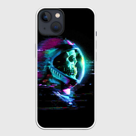 Чехол для iPhone 13 с принтом Astronaut в Екатеринбурге,  |  | astronaut | cosmos | glitch | skull | space | spacesuit | глитч | космонавт | космос | пространство | скафандр | череп