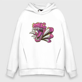 Мужское худи Oversize хлопок с принтом Pink Raptor в Екатеринбурге, френч-терри — 70% хлопок, 30% полиэстер. Мягкий теплый начес внутри —100% хлопок | боковые карманы, эластичные манжеты и нижняя кромка, капюшон на магнитной кнопке | art | claw | claws | dino | dinosaur | drawing | drawings | fang | fangs | illustration | veloceraptor | арт | велоцераптор | велоцираптор | дино | динозавр | зубы | иллюстрация | клык | клыки | коготь | когти | охотник | пасть | раптор | рис