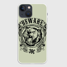 Чехол для iPhone 13 mini с принтом Баварский медведь в Екатеринбурге,  |  | баварский медведь | медведь. | оскал медведя