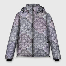 Мужская зимняя куртка 3D с принтом Тротуарная плитка в Екатеринбурге, верх — 100% полиэстер; подкладка — 100% полиэстер; утеплитель — 100% полиэстер | длина ниже бедра, свободный силуэт Оверсайз. Есть воротник-стойка, отстегивающийся капюшон и ветрозащитная планка. 

Боковые карманы с листочкой на кнопках и внутренний карман на молнии. | urban | бетон | город | плитка | тротуарная плитка | урбанизм