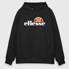 Мужское худи Oversize хлопок с принтом Ellesse в Екатеринбурге, френч-терри — 70% хлопок, 30% полиэстер. Мягкий теплый начес внутри —100% хлопок | боковые карманы, эластичные манжеты и нижняя кромка, капюшон на магнитной кнопке | eles | eless | elesse | ellese | ellesse | илис | элесс | элис | элисс | эллес | эллесс