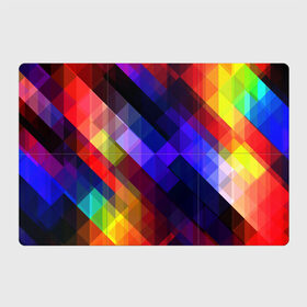 Магнитный плакат 3Х2 с принтом Горен в Екатеринбурге, Полимерный материал с магнитным слоем | 6 деталей размером 9*9 см | abstraction | colorful | cubes | obliquely | stripes | texture | абстракция | кубы | наискось | полосы | разноцветный | текстура