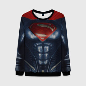 Мужской свитшот 3D+ с принтом Супермен в Екатеринбурге, 100% полиэстер с мягким внутренним слоем | круглый вырез горловины, мягкая резинка на манжетах и поясе, свободная посадка по фигуре | dc | halloween | superman |  wbillegal | дс | комикс | костюм | костюм супермена | супермен | хэлл