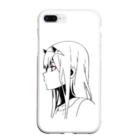 Чехол для iPhone 7Plus/8 Plus матовый с принтом ZeroTwo (Darling in the Franx) в Екатеринбурге, Силикон | Область печати: задняя сторона чехла, без боковых панелей | 002 | 02 | ahegao | anime | darling | franx | franxx | girl | girls | in | senpai | the | two | waifu | zero | zerotwo | аниме | ахегао | вайфу | девушка | семпай | сенпай | тян