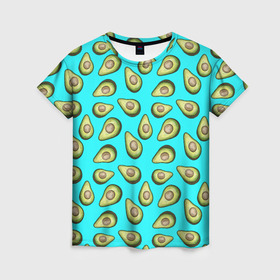 Женская футболка 3D с принтом Авокадо в Екатеринбурге, 100% полиэфир ( синтетическое хлопкоподобное полотно) | прямой крой, круглый вырез горловины, длина до линии бедер | avocado | avokado | neon | pattern | pattern avocado | авакадо | авокадо | неон | овокадо | патерн | патерн авокадо | паттерн | паттерн авокадо | персея | растения | рисунок | фон авокадо | фрукт | фрукты
