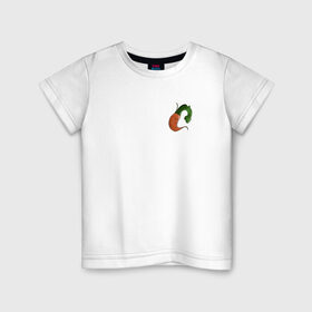 Детская футболка хлопок с принтом Грустная морковка в Екатеринбурге, 100% хлопок | круглый вырез горловины, полуприлегающий силуэт, длина до линии бедер | 