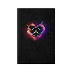 Обложка для паспорта матовая кожа с принтом Mercedes-Benz в Екатеринбурге, натуральная матовая кожа | размер 19,3 х 13,7 см; прозрачные пластиковые крепления | Тематика изображения на принте: amg | love mercedes | mercedes | mercedes в сердце | mercedes значок | mercedes лого | mercedes марка | амг | бенц | горящее сердце | лого автомобиля | логотип мерседес | люблю мерседес | мерин | мерс | мерседес | мерседес бенз