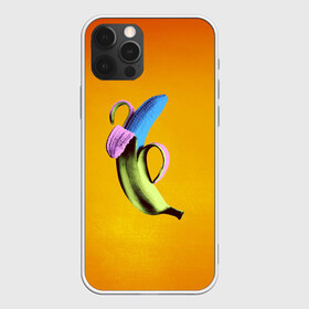Чехол для iPhone 12 Pro Max с принтом Синий банан в Екатеринбурге, Силикон |  | банан | без надписей | вкус | дизайн | еда | картинки | кожура | контраст | креатив | летняя | минимализм | необычный | прикол | рыжая | синий | сиреневая | теплая | фрукт | цветная | яркая