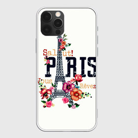 Чехол для iPhone 12 Pro Max с принтом Париж в Екатеринбурге, Силикон |  | Тематика изображения на принте: белая | винтаж | города | европа | евротур | иностранные | креатив | крутая | минимализм | модные | надписи | париж | повседневный | путешествия | разные цвета | ретро | салют | столица | страны