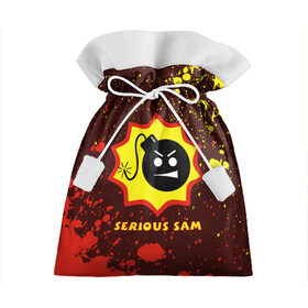 Подарочный 3D мешок с принтом SERIOUS SAM / Крутой Сэм в Екатеринбурге, 100% полиэстер | Размер: 29*39 см | croteam | game | games | logo | sam | serious | бомба | бомбочка | игра | игры | крутой | лого | логотип | логотипы | серьезный | символ | символы | сэм