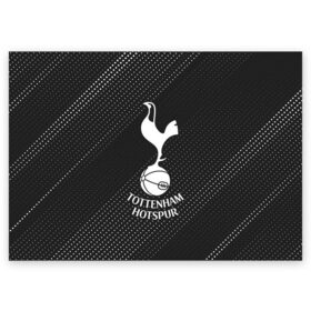 Поздравительная открытка с принтом TOTTENHAM HOTSPUR / Тоттенхэм в Екатеринбурге, 100% бумага | плотность бумаги 280 г/м2, матовая, на обратной стороне линовка и место для марки
 | club | footbal | hotspur | logo | tottenham | знак | клуб | логотип | логотипы | символ | символы | тоттенхэм | форма | футбол | футбольная | футбольный | хотспур