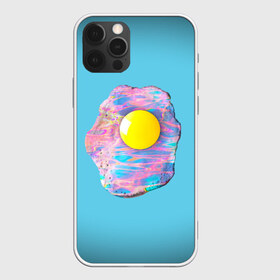 Чехол для iPhone 12 Pro Max с принтом Яйцо на сковороде в Екатеринбурге, Силикон |  | Тематика изображения на принте: белок | бензин | берюзовый | еда | желток | завтрак | креатив | минимализм | не обычные | прикольные | синий | цветное | яйцо