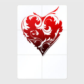 Магнитный плакат 2Х3 с принтом Узорное сердце в Екатеринбурге, Полимерный материал с магнитным слоем | 6 деталей размером 9*9 см | heart | love is | love you | valentines day | бабушка | валентинка | влюбленные | девушке | жена | лучшая | любимая | люблю | любовь | мама | молодожены | подарок | романтика | свадебные | свадьба | сердечки | сердечко